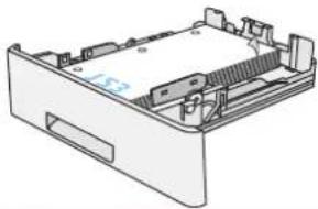 HP LaserJet Enterprise M527c - Tray 2 and the 550-sheet trays paper orientation - 2