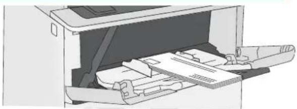 HP LaserJet Enterprise M527c - Envelope orientation - 1