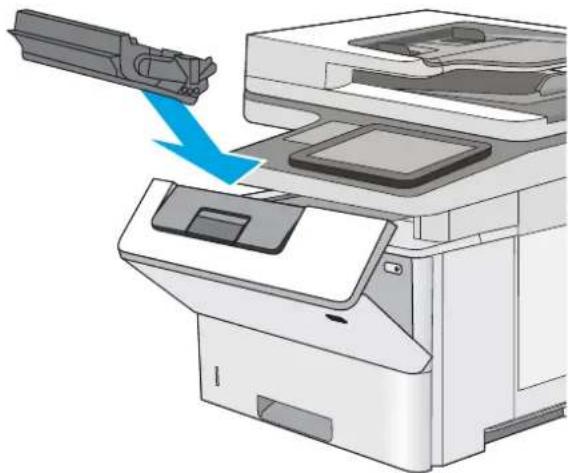 HP LaserJet Enterprise M527c - Remove and replace the cartridge - 6
