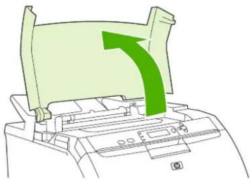 HP Color LaserJet CP3505x - Fuser area (top cover) - 1