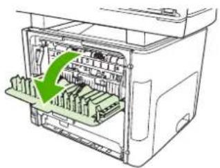 HP LaserJet M2727NFS - Clear jams from the duplexer - 1