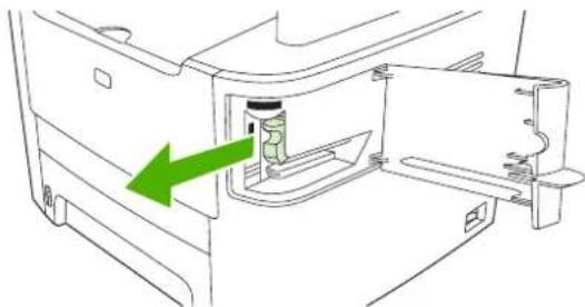 HP LaserJet M2727NFS - Clear jams from the convenience stapler (HP LaserJet M2727nfs mfp only) - 3