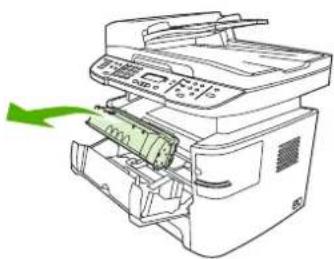 HP LaserJet M2727NFS - Clear jams from the print-cartridge area - 1