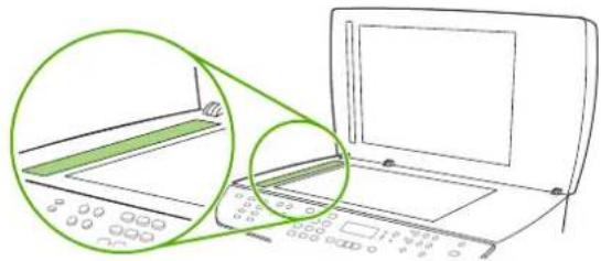 HP LaserJet M2727NFS - Clean the scanner glass - 2