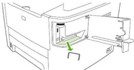 HP LaserJet M2727NFS - Clear jams from the convenience stapler (HP LaserJet M2727nfs mfp only) - 4