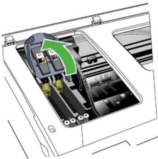 HP Officejet Pro A910a - To clean the printhead contacts manually - 1