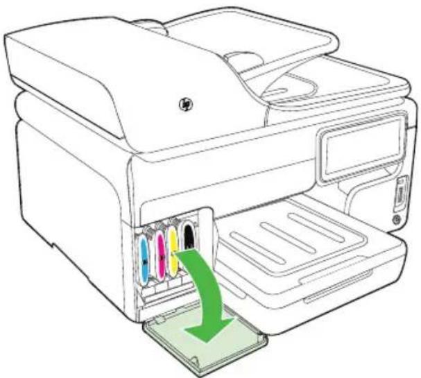HP Officejet Pro A910a - To replace the ink cartridges - 1