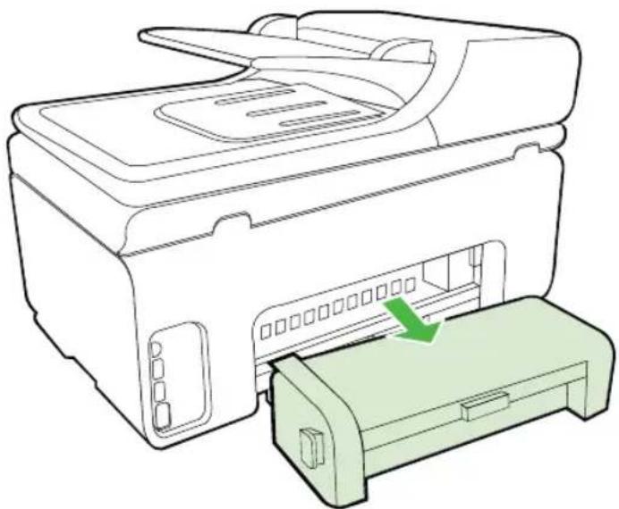 HP Officejet Pro A910a - To clear a jam - 1