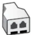 HP Officejet Pro A910a - Example of a parallel splitter - 1