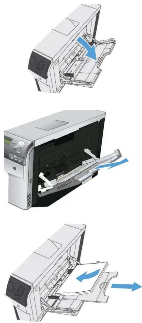 HP Color LaserJet Enterprise CP5525xh - Load Tray 1 - 1