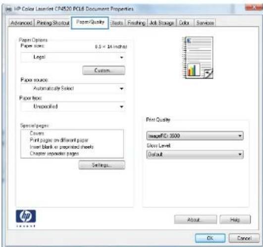 HP Color LaserJet Enterprise CP5525xh - Print on special paper, labels, or transparencies - 3