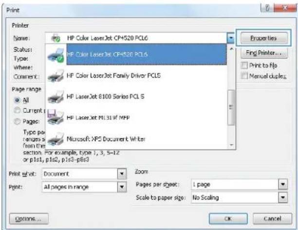 HP Color LaserJet Enterprise CP5525xh - Automatically print on both sides with Windows - 3