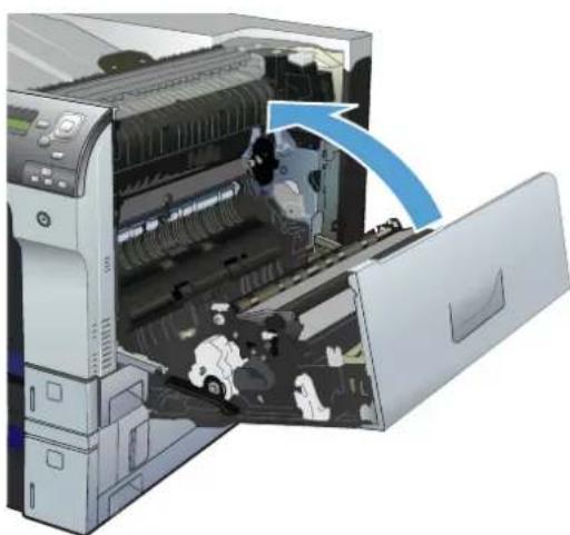 HP Color LaserJet Enterprise CP5525xh - Clear jams in the upper right door - 5