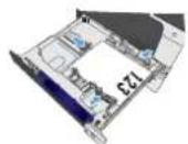 HP Color LaserJet Enterprise CP5525xh - Paper type Image orientation Duplex mode How to load paper - 3