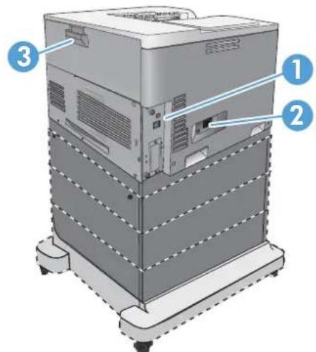 HP Color LaserJet Enterprise CP5525xh - Back view - 1
