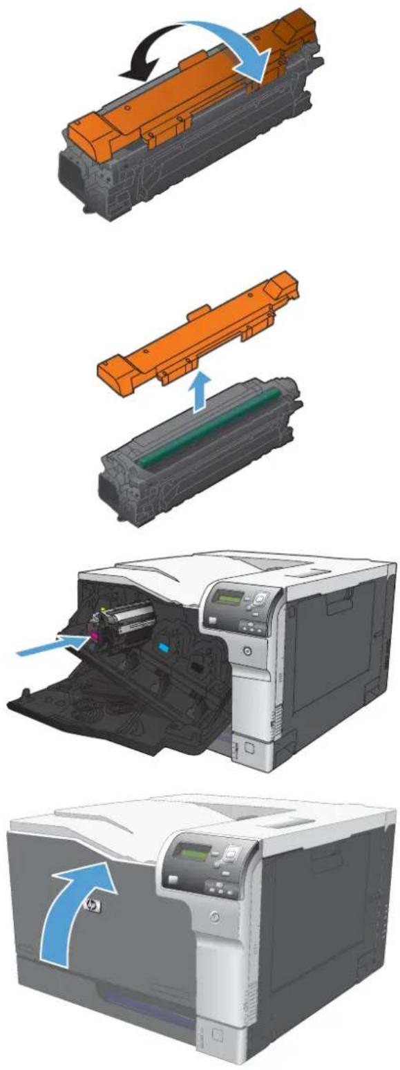 HP Color LaserJet Enterprise CP5525xh - Replace print cartridges - 4