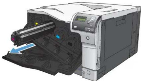HP Color LaserJet Enterprise CP5525xh - Replace print cartridges - 2