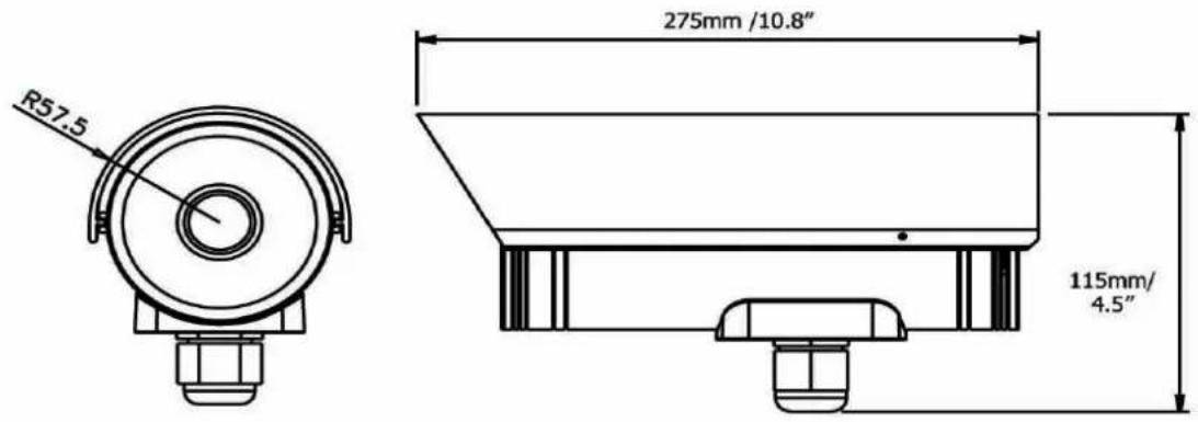 EverFocus EZ650 - Dimensions - 1
