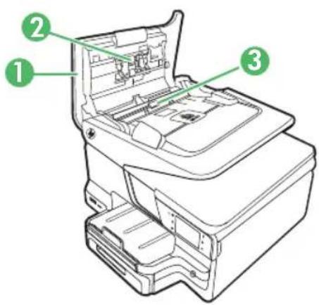 HP Officejet Pro N911a - To clean the rollers or separator pad - 2