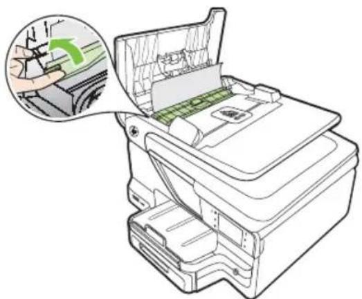 HP Officejet Pro N911a - To clear a paper jam in the automatic document feeder - 3