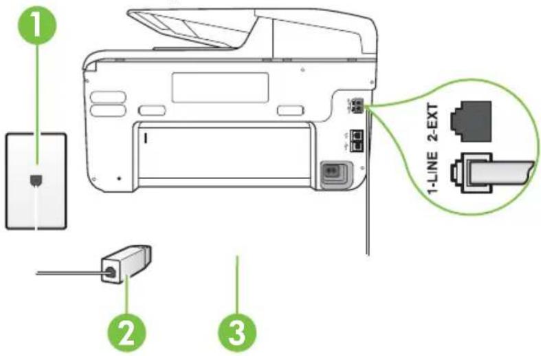 HP Officejet Pro N911a - Case B: Set up the printer with DSL - 2