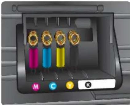 HP Officejet Pro N911a - To replace the ink cartridges - 7