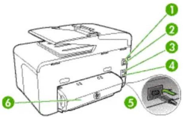 HP Officejet Pro N911a - Back view - 1
