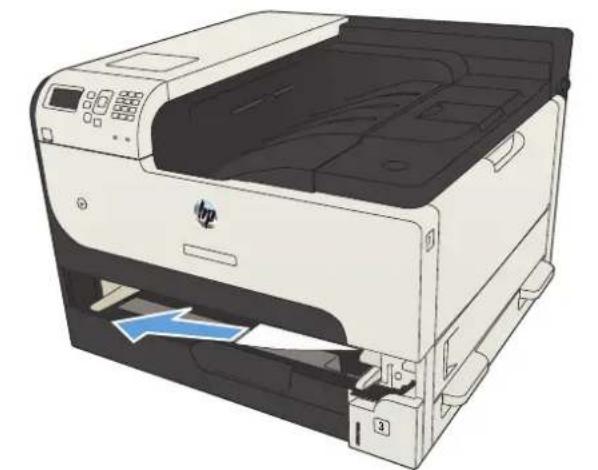 HP LaserJet Enterprise 700 M712n - Clear jams in Tray 2 or Tray 3 - 2