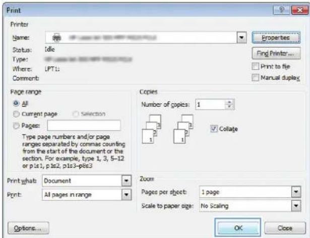 HP LaserJet Enterprise 700 M712n - Select the page orientation (Windows) - 4