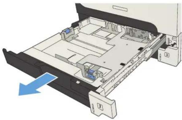 HP LaserJet Enterprise 700 M712n - Load Tray 2 and Tray 3 - 1