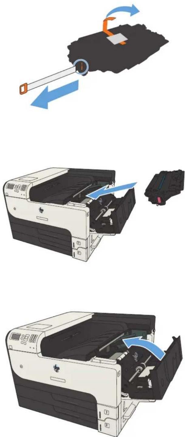 HP LaserJet Enterprise 700 M712n - Replace the toner cartridge - 8