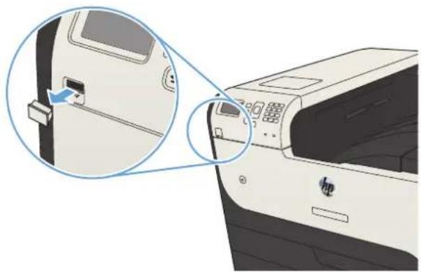 HP LaserJet Enterprise 700 M712n - Print easy-access USB documents - 1