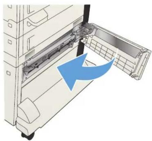 HP LaserJet Enterprise 700 M712n - Clear jams in the 3,500-sheet high-capacity tray - 7
