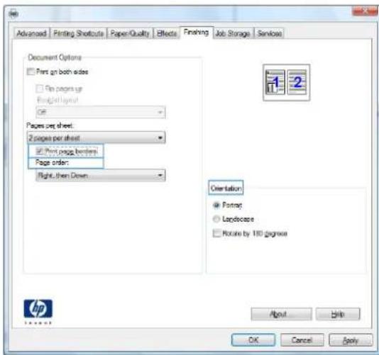 HP LaserJet Enterprise 700 M712n - Print multiple pages per sheet (Windows) - 4