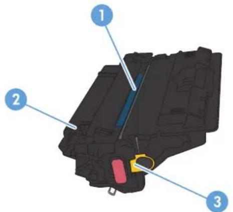 HP LaserJet Enterprise 700 M712n - Toner-cartridge view - 1