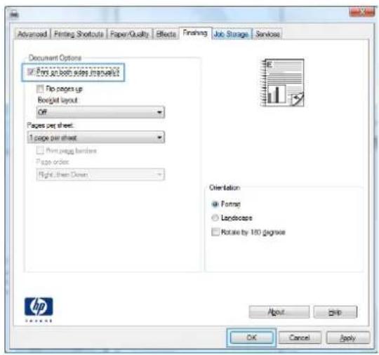 HP LaserJet Enterprise 700 M712n - Manually print on both sides (Windows) - 3