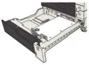 HP LaserJet Enterprise 700 M712n - 500-sheet tray capacity and paper orientation - 2