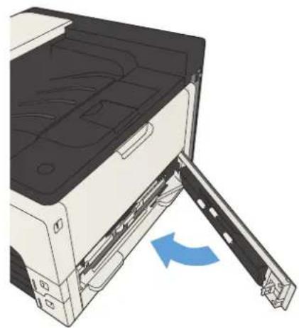 HP LaserJet Enterprise 700 M712n - Clear jams in Tray 2 or Tray 3 - 4
