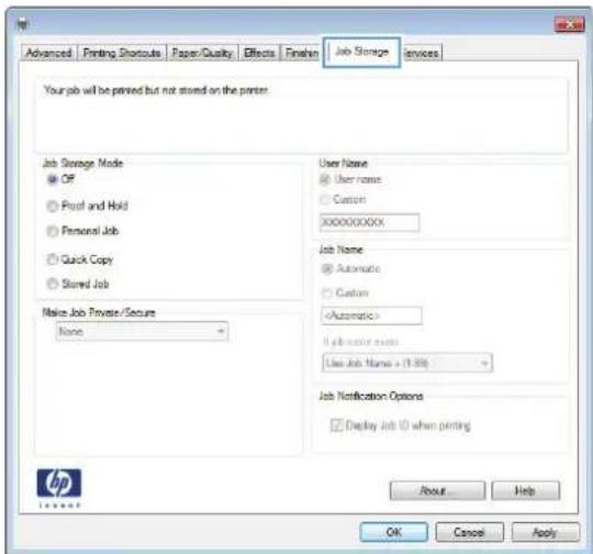 HP LaserJet Enterprise 700 M712n - Create a stored job (Windows) - 2