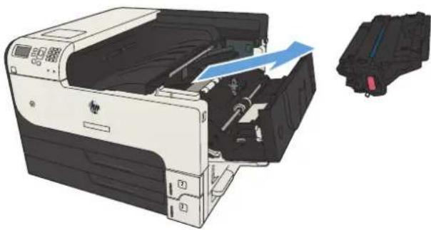 HP LaserJet Enterprise 700 M712n - Clear jams from the toner-cartridge area - 3