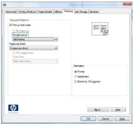 HP LaserJet Enterprise 700 M712n - Create a booklet (Windows) - 4