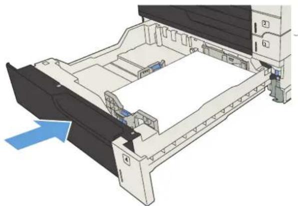 HP LaserJet Enterprise 700 M712n - Load the 500-sheet trays - 4