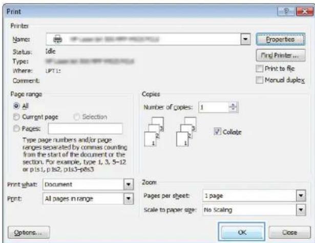 HP LaserJet Enterprise 700 M712n - Create a stored job (Windows) - 5
