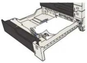 HP LaserJet Enterprise 700 M712n - 500-sheet tray capacity and paper orientation - 1