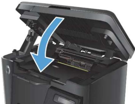 HP LaserJet Pro M127fw - Clear jams in the output bin - 8