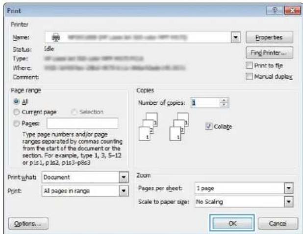 HP LaserJet Pro M127fw - Print multiple pages per sheet (Windows) - 7
