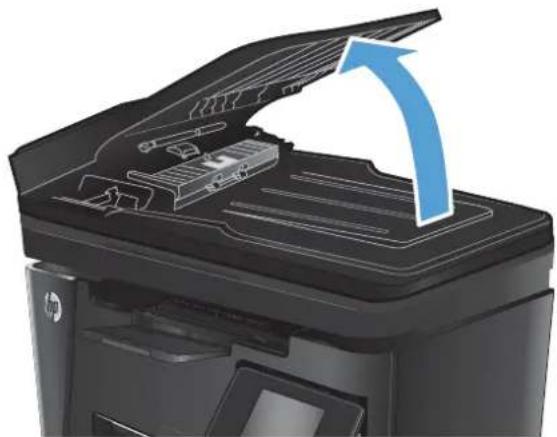 HP LaserJet Pro M127fw - Clear jams in the document feeder - 2