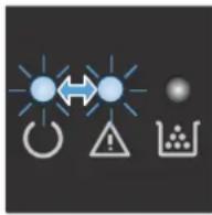 HP LaserJet Pro M127fw - Interpret control-panel light patterns (LED model only) - 3