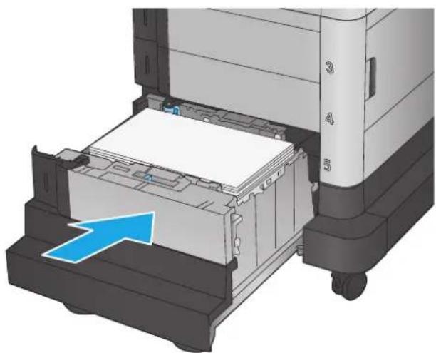 HP Color LaserJet Enterprise M651dn - Load the 1,500-sheet high-capacity input tray - 5