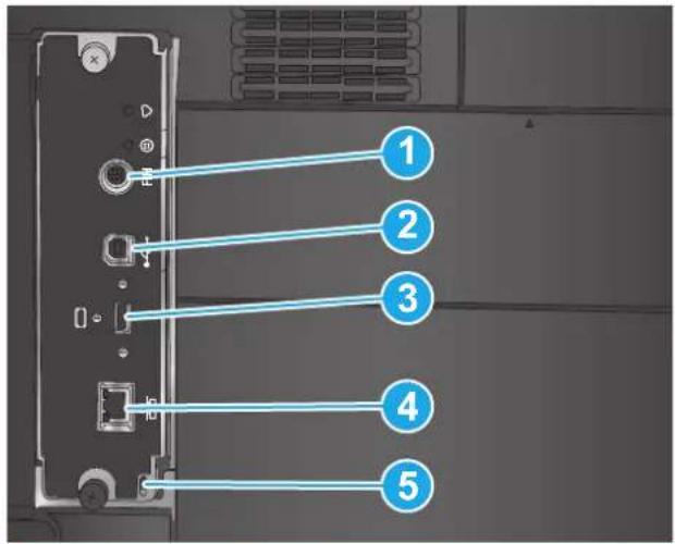 HP Color LaserJet Enterprise M651dn - Interface ports - 1